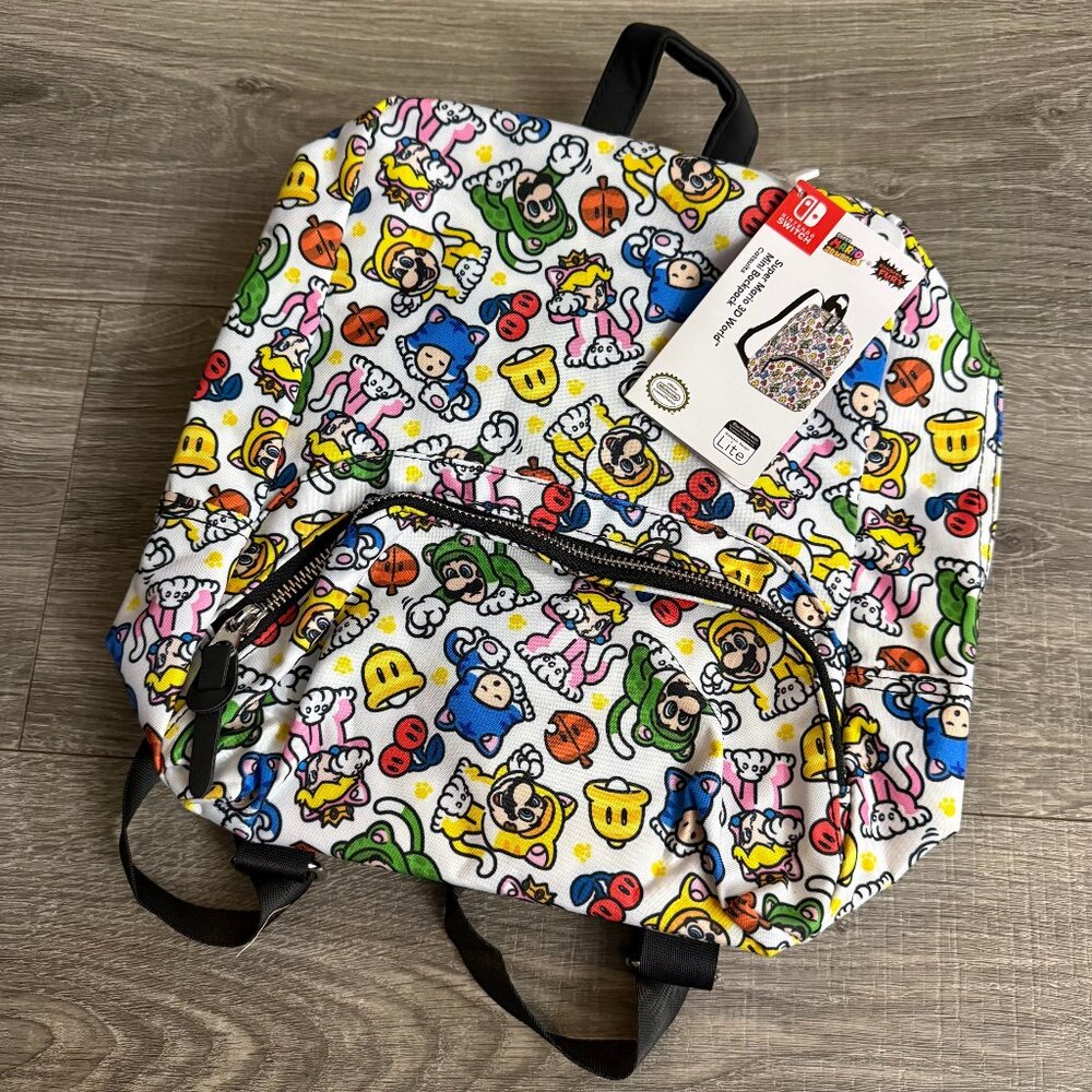 NWT Super Mario World Backpack for Nintendo Switch Lite Console & Accessories